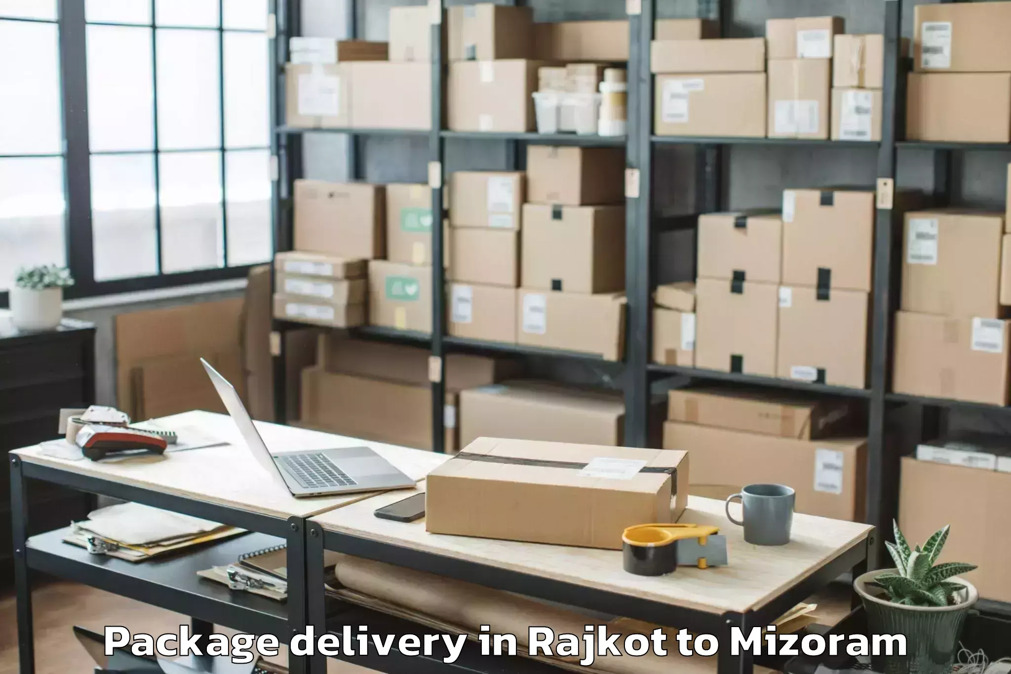 Quality Rajkot to Khawhai Package Delivery